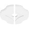 Ekena Millwork Percival Architectural Grade PVC Contemporary Ceiling Medallion, Two Piece, 20"OD x 3"ID x 7"C x 1"P CMP20PL2-03000 - alternate 3